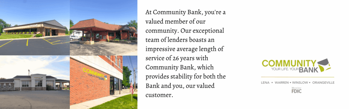 At Community Bank you are a valued member of our community